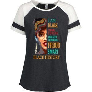 Black History Month Funny Gift Enza Ladies Jersey Colorblock Tee