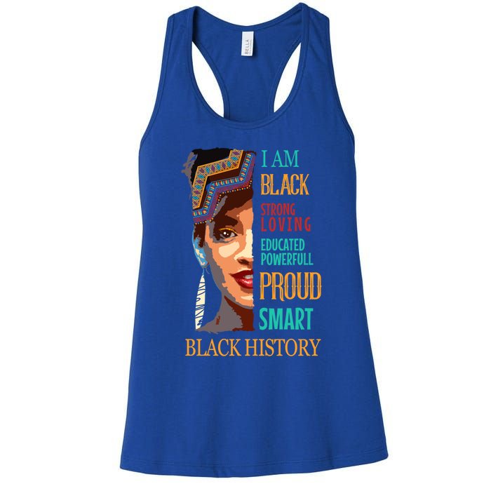 Black History Month Funny Gift Women's Racerback Tank