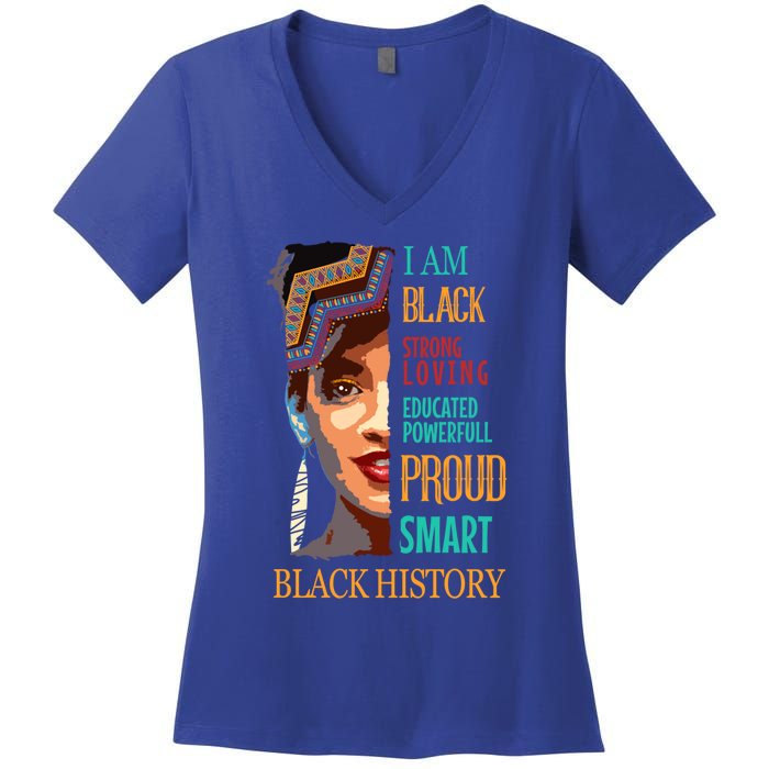 Black History Month Funny Gift Women's V-Neck T-Shirt