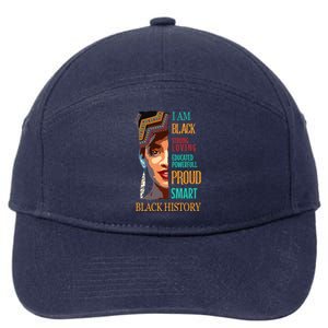 Black History Month Funny Gift 7-Panel Snapback Hat