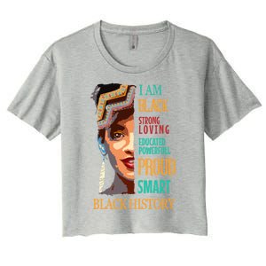 Black History Month Funny Gift Women's Crop Top Tee