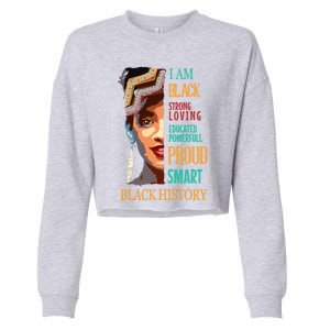 Black History Month Funny Gift Cropped Pullover Crew