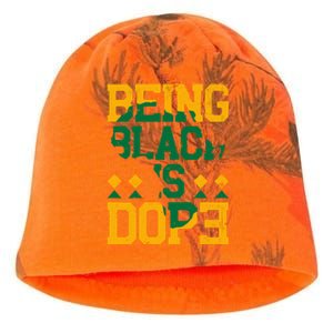 Black History Month Being Black Is Dope Gift Kati - Camo Knit Beanie