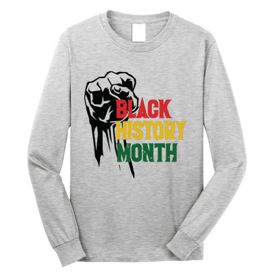 Black History Month Fist All Year Long Sleeve Shirt