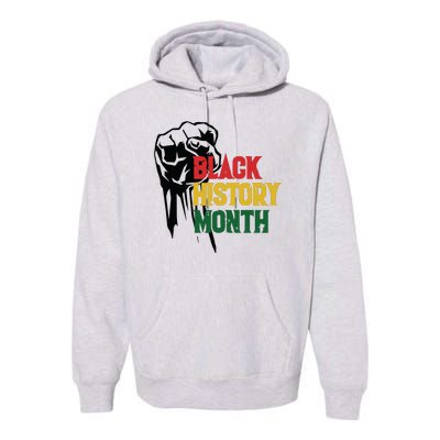 Black History Month Fist All Year Premium Hoodie