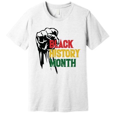 Black History Month Fist All Year Premium T-Shirt