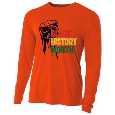 Black History Month Fist All Year Cooling Performance Long Sleeve Crew