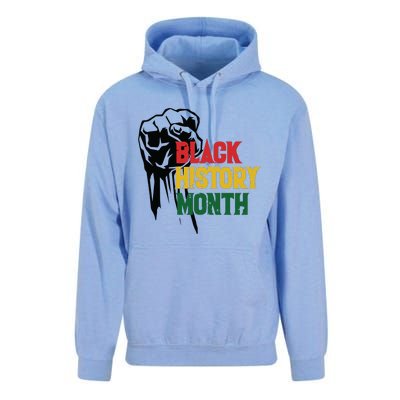 Black History Month Fist All Year Unisex Surf Hoodie