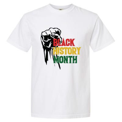 Black History Month Fist All Year Garment-Dyed Heavyweight T-Shirt