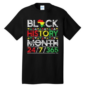 Black History Month 247365 African Melanin Black Tall T-Shirt