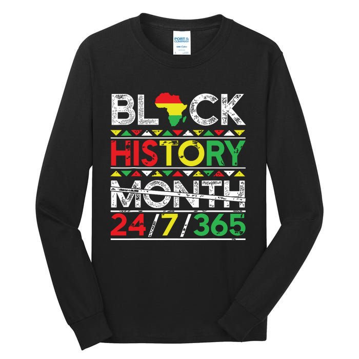 Black History Month 247365 African Melanin Black Tall Long Sleeve T-Shirt