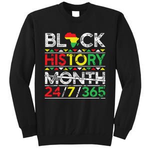 Black History Month 247365 African Melanin Black Tall Sweatshirt