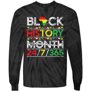 Black History Month 247365 African Melanin Black Tie-Dye Long Sleeve Shirt