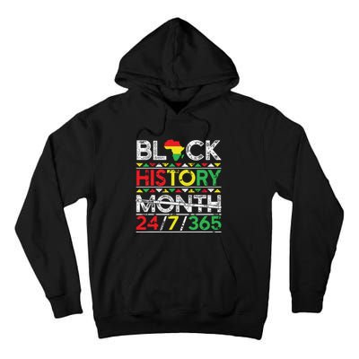 Black History Month 247365 African Melanin Black Tall Hoodie