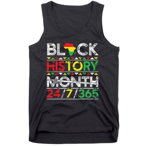 Black History Month 247365 African Melanin Black Tank Top