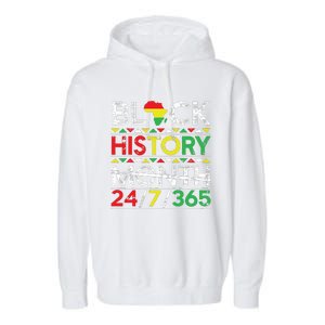 Black History Month 247365 African Melanin Black Garment-Dyed Fleece Hoodie