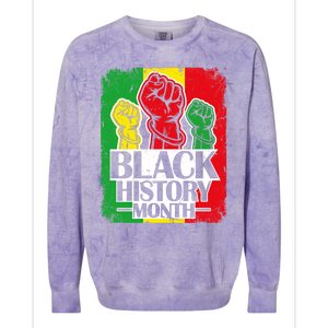 Black History Month Melanin Blm African Freedom Juneteenth Cute Gift Colorblast Crewneck Sweatshirt