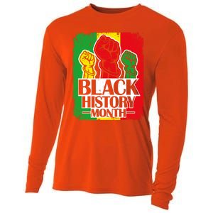 Black History Month Melanin Blm African Freedom Juneteenth Cute Gift Cooling Performance Long Sleeve Crew