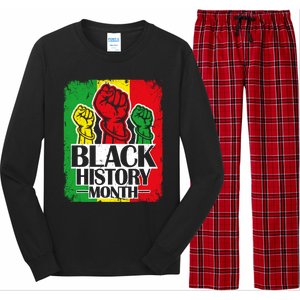 Black History Month Melanin Blm African Freedom Juneteenth Cute Gift Long Sleeve Pajama Set