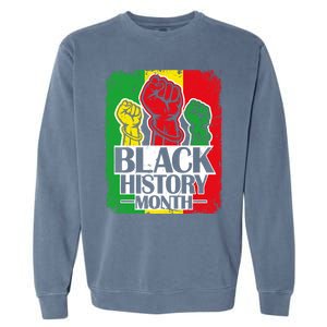 Black History Month Melanin Blm African Freedom Juneteenth Cute Gift Garment-Dyed Sweatshirt