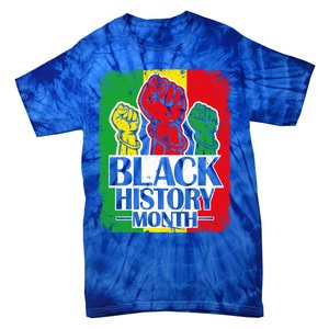 Black History Month Melanin Blm African Freedom Juneteenth Cute Gift Tie-Dye T-Shirt