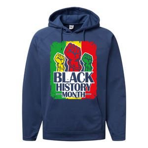 Black History Month Melanin Blm African Freedom Juneteenth Cute Gift Performance Fleece Hoodie