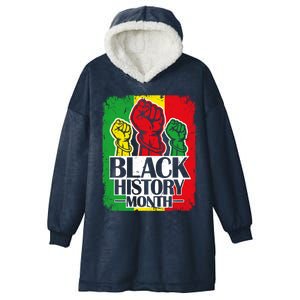 Black History Month Melanin Blm African Freedom Juneteenth Cute Gift Hooded Wearable Blanket