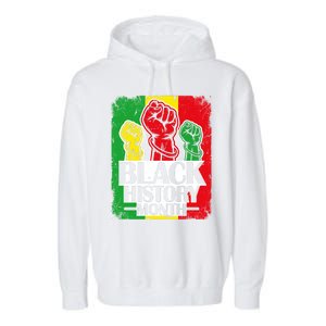 Black History Month Melanin Blm African Freedom Juneteenth Cute Gift Garment-Dyed Fleece Hoodie