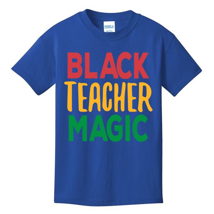 Black History Month For Teacher Black Teacher Magic Gift Kids T-Shirt