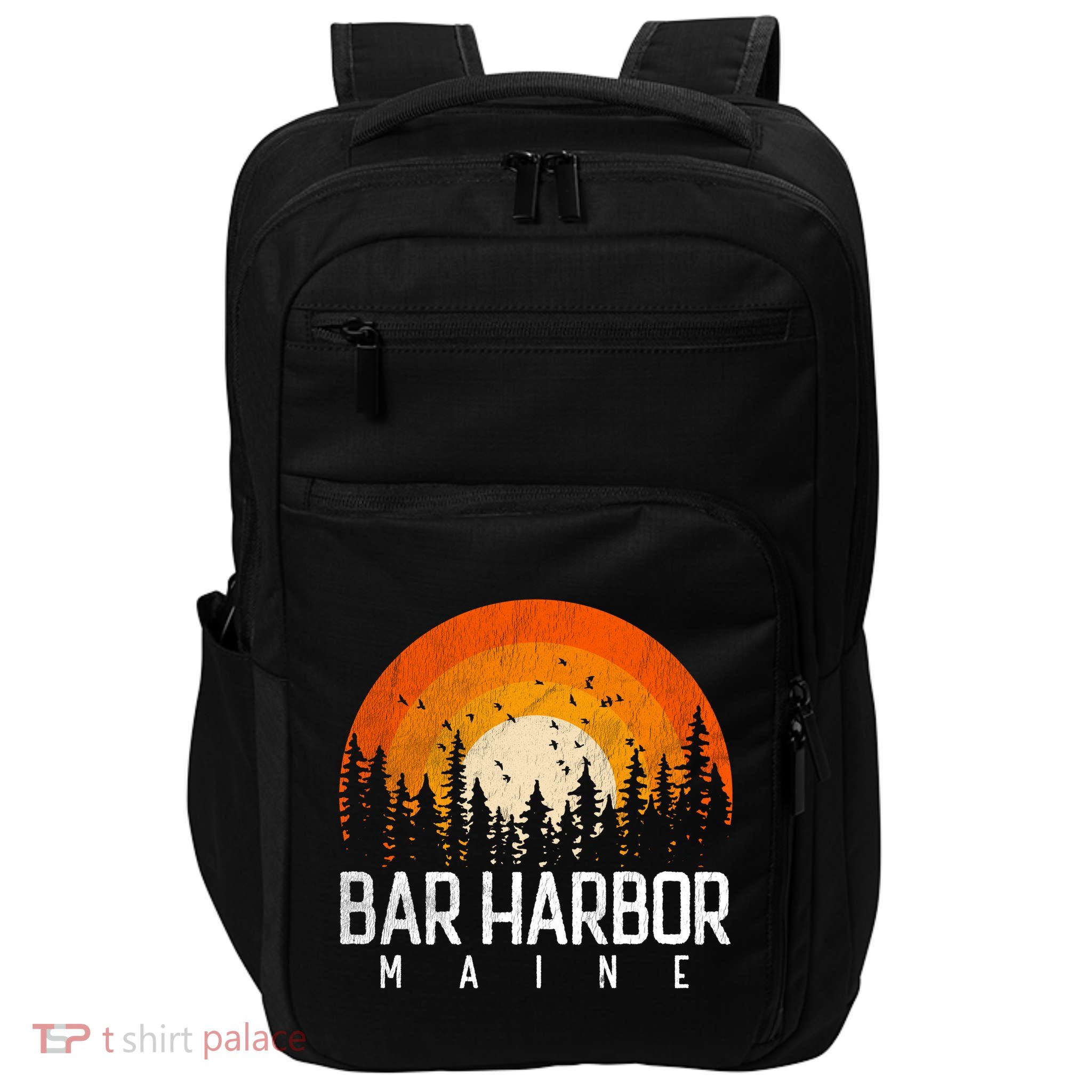 Bar Harbor Maine Me Great Gift Retro Vintage 70s 80s 90s Gift Impact Tech Backpack