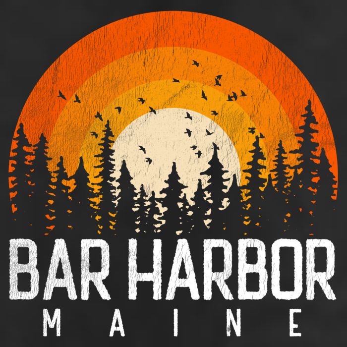 Bar Harbor Maine Me Great Gift Retro Vintage 70s 80s 90s Gift Hat