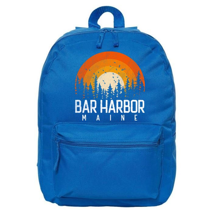 Bar Harbor Maine Me Great Gift Retro Vintage 70s 80s 90s Gift 16 in Basic Backpack