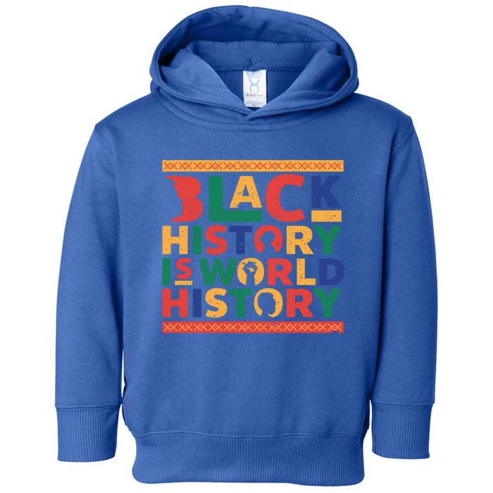 Black History Month Vintage African American Heritage Gift Meaningful Gift Toddler Hoodie