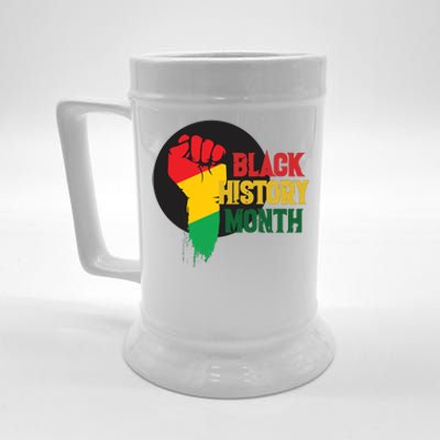 Black History Month Fist Beer Stein