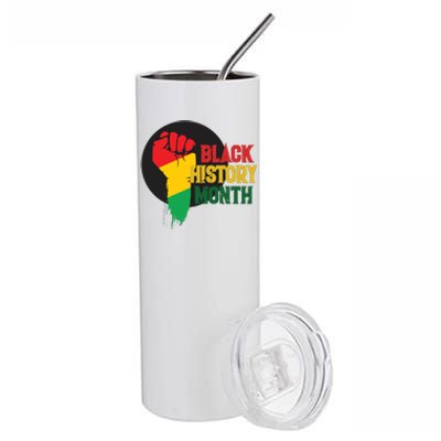 Black History Month Fist Stainless Steel Tumbler