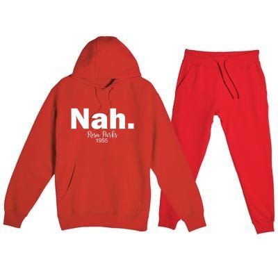 Black History Month Nah African American Heritage Gift Premium Hooded Sweatsuit Set