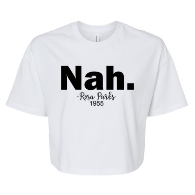 Black History Month Nah African American Heritage Gift Bella+Canvas Jersey Crop Tee