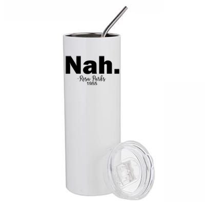 Black History Month Nah African American Heritage Gift Stainless Steel Tumbler