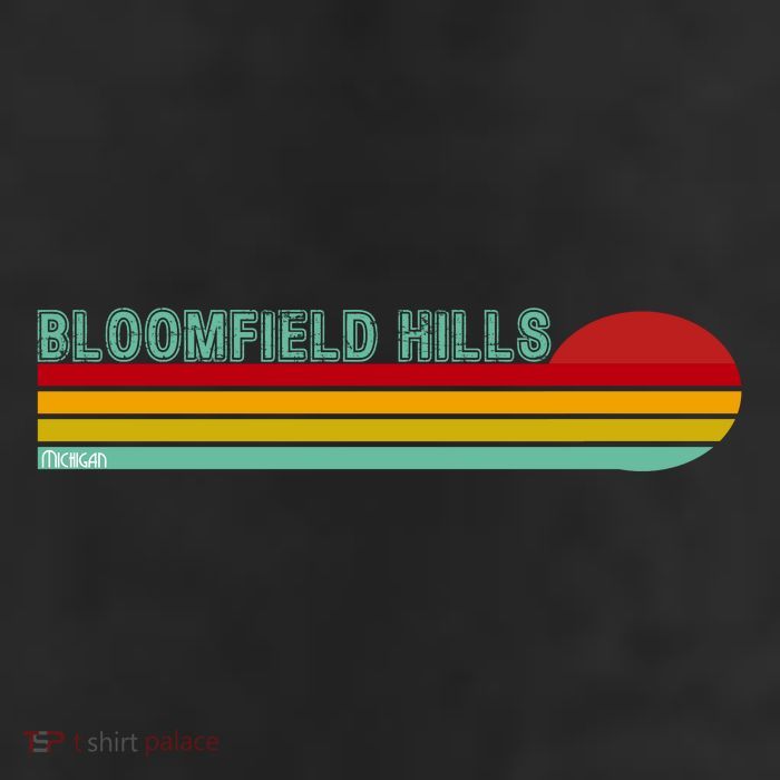 Bloomfield Hills Michigan 11oz C Handle Ceramic Mug