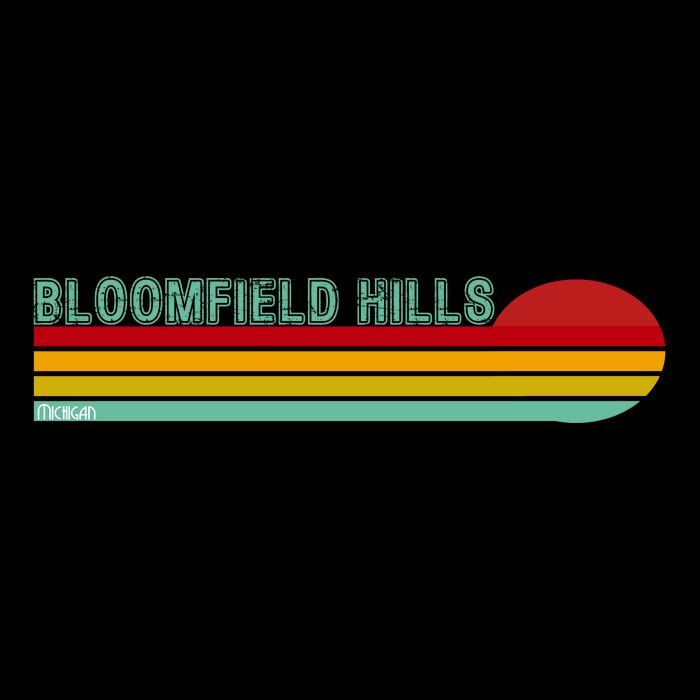 Bloomfield Hills Michigan Drawstring Bag