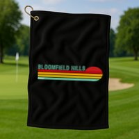 Bloomfield Hills Michigan Golf Towel