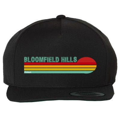 Bloomfield Hills Michigan Wool Snapback Cap