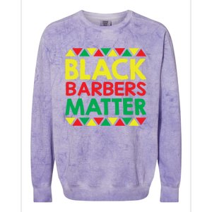 Black History Month Black Barbers Matter Funny Gift Black Pride Great Gift Colorblast Crewneck Sweatshirt