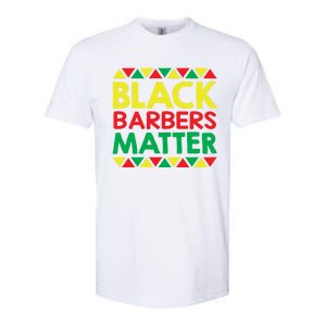 Black History Month Black Barbers Matter Funny Gift Black Pride Great Gift Softstyle CVC T-Shirt