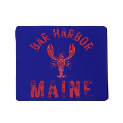 Bar Harbor Maine Lobster Travel Acadia Vintage Gift Mousepad