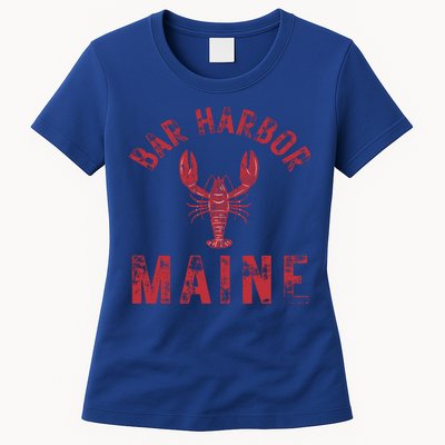Bar Harbor Maine Lobster Travel Acadia Vintage Gift Womens T-Shirt