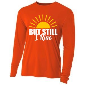 Black History Month But Still I Rise Great Gift Cooling Performance Long Sleeve Crew