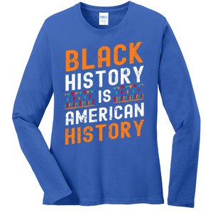 Black History Month Black Hisory Is American History African Cute Gift Ladies Long Sleeve Shirt