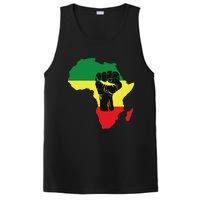 Black History Month Celebration African Map Fist PosiCharge Competitor Tank