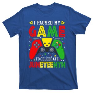 Black History Melanin Gamer Paused Game Juneteenth Gift T-Shirt